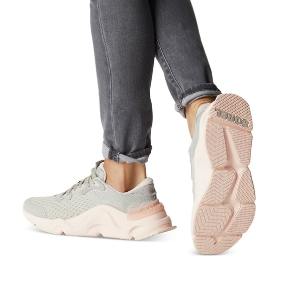 Sorel Womens Kinetic Rnegd Lace Shoes pink grey size 8.5 - Picture 5 of 5